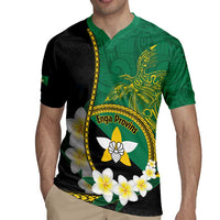 Personalised PNG Enga Provins Rugby Jersey Papua New Guinea Plumeria Melanesian Pattern - Polynesian Pride