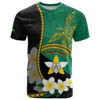 Personalised PNG Enga Provins T Shirt Papua New Guinea Plumeria Melanesian Pattern - Polynesian Pride