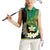 Personalised PNG Enga Provins Women Sleeveless Polo Shirt Papua New Guinea Plumeria Melanesian Pattern - Polynesian Pride