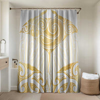 Gold White New Zealand Manta Ray Bathroom Set Aotearoa Maori Haehae - Polynesian Pride