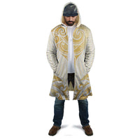 Gold White New Zealand Manta Ray Cloak Aotearoa Maori Haehae - Polynesian Pride