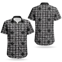 Eleele Hawaii Iwa Bird Palaka Motifs Couples Matching Puletasi and Hawaiian Shirt LT14 - Polynesian Pride
