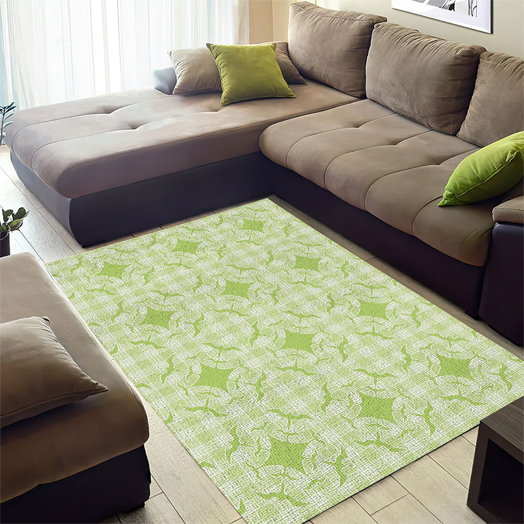 Omaomao Hawaii Iwa Bird Palaka Motifs Area Rug LT14 - Polynesian Pride
