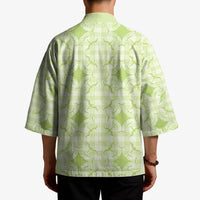 Omaomao Hawaii Iwa Bird Palaka Motifs Kimono LT14 - Polynesian Pride