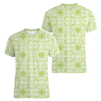 Omaomao Hawaii Iwa Bird Palaka Motifs Women V-Neck T-Shirt LT14 - Polynesian Pride
