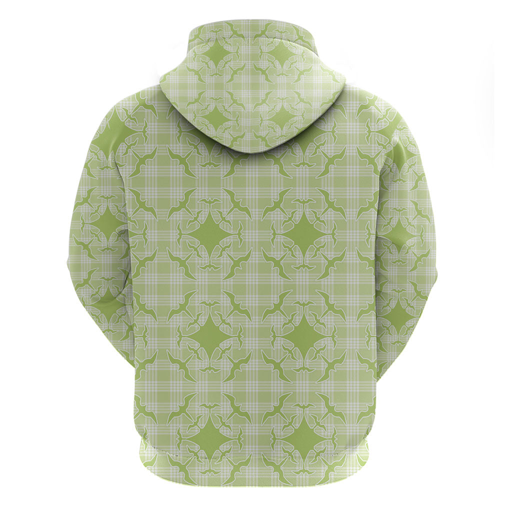 Omaomao Hawaii Iwa Bird Palaka Motifs Zip Hoodie LT14 - Polynesian Pride