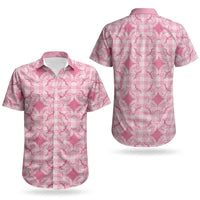 Alaka Hawaii Iwa Bird Palaka Motifs Couples Matching Off Shoulder Short Dress and Hawaiian Shirt LT14 - Polynesian Pride