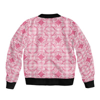 Alaka Hawaii Iwa Bird Palaka Motifs Sleeve Zip Bomber Jacket LT14 - Polynesian Pride