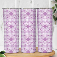 Poni Hawaii Iwa Bird Palaka Motifs Skinny Tumbler LT14 - Polynesian Pride