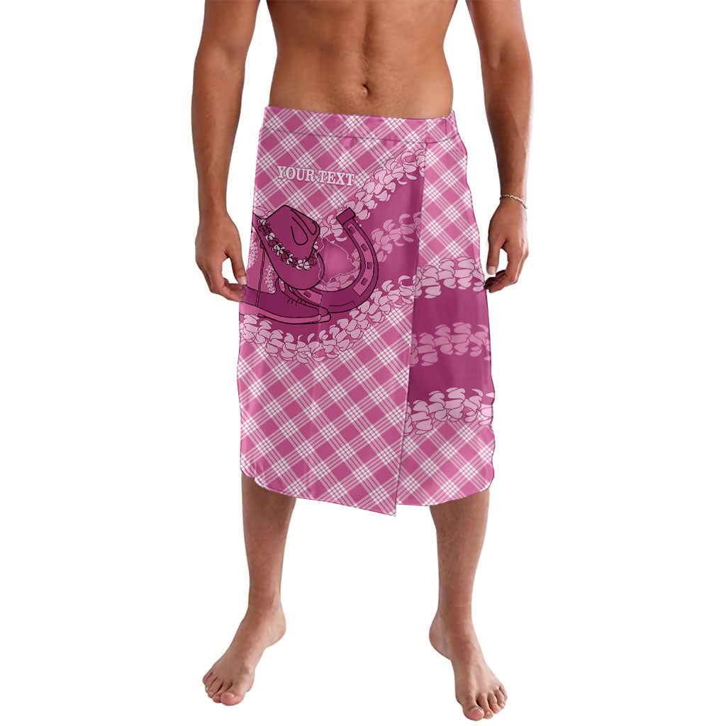 Alaka Hawaii Cowboy Palaka Motifs Personalised Lavalava Paniolo Festival Puakenikeni Lei