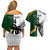 Custom South Africa And Fiji Rugby Couples Matching Off Shoulder Short Dress and Hawaiian Shirt 2023 World Cup Fijian Tapa With Kente Pattern LT14 - Polynesian Pride