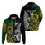 Custom South Africa And Aotearoa Rugby Hoodie 2023 Springboks Kente Combine All Black Maori Fern LT14 - Polynesian Pride