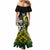 Custom South Africa And Aotearoa Rugby Mermaid Dress 2023 Springboks Kente Combine All Black Maori Fern LT14 - Polynesian Pride