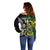 Custom South Africa And Aotearoa Rugby Off Shoulder Sweater 2023 Springboks Kente Combine All Black Maori Fern LT14 - Polynesian Pride