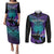 Suicide Awareness Your Story Is Not Over Yet Couples Matching Puletasi Dress and Long Sleeve Button Shirts Polynesian Butterfly Tattoo LT14 Purple - Polynesian Pride