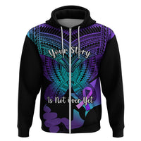 Suicide Awareness Your Story Is Not Over Yet Hoodie Polynesian Butterfly Tattoo LT14 - Polynesian Pride