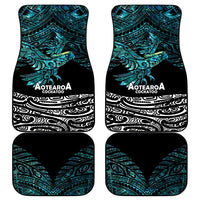 New Zealand Sulphur-crested Cockatoo Car Mats Aotearoa Maori Mix Paua Shell