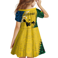 Malampa Province Family Matching Mermaid Dress and Hawaiian Shirt Vanuatu Map - Plumeria Flag Color LT14 - Polynesian Pride