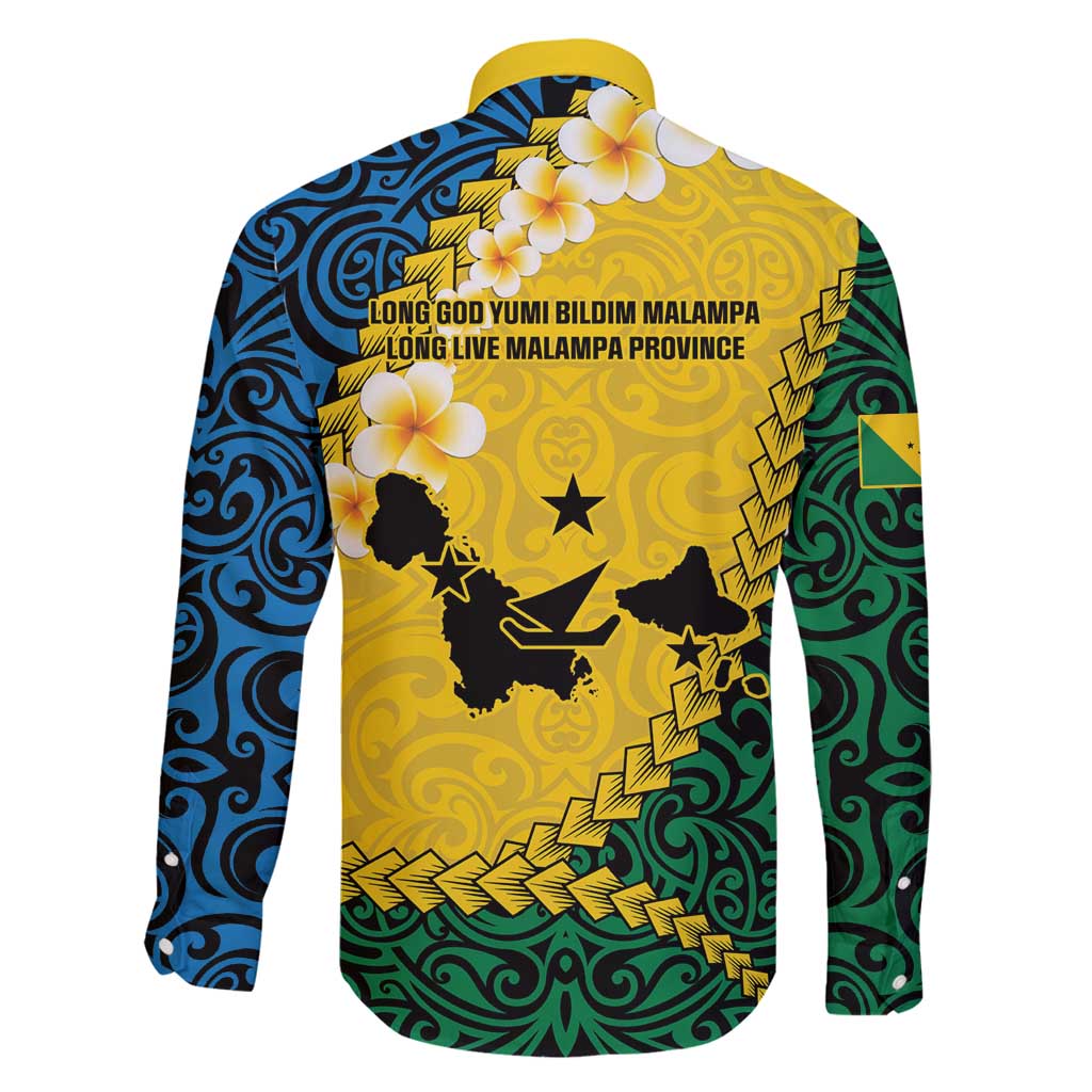 Malampa Province Family Matching Tank Maxi Dress and Hawaiian Shirt Vanuatu Map - Plumeria Flag Color LT14 - Polynesian Pride