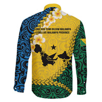 Malampa Province Family Matching Tank Maxi Dress and Hawaiian Shirt Vanuatu Map - Plumeria Flag Color LT14 - Polynesian Pride
