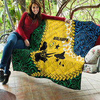 Malampa Province Quilt Vanuatu Map - Plumeria Flag Color LT14 - Polynesian Pride
