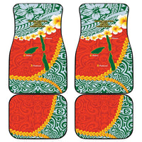 Penama Province Car Mats Vanuatu Map - Plumeria Flag Color