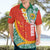 Penama Province Hawaiian Shirt Vanuatu Map - Plumeria Flag Color