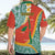 Penama Province Hawaiian Shirt Vanuatu Map - Plumeria Flag Color