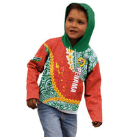 Penama Province Kid Hoodie Vanuatu Map - Plumeria Flag Color
