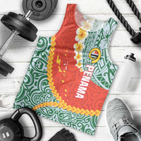 Penama Province Men Tank Top Vanuatu Map - Plumeria Flag Color LT14 - Polynesian Pride