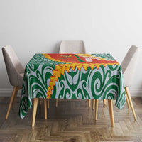 Penama Province Tablecloth Vanuatu Map - Plumeria Flag Color LT14 - Polynesian Pride