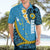 Sanma Province Hawaiian Shirt Vanuatu Pattern Myna Bird - Plumeria Flag Color