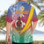 Shefa Province Hawaiian Shirt Vanuatu Pattern Map - Plumeria Flag Color