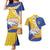 Torba Province Couples Matching Mermaid Dress and Hawaiian Shirt Vanuatu Pattern Crocodile - Plumeria Flag Color