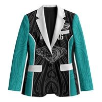 Custom New Zealand Stingray Oztag Blazer Tag Rugby Maori Pattern Black Version LT14 Unisex Black - Polynesian Pride