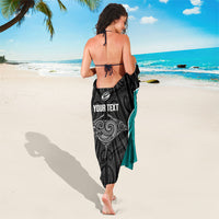 Custom New Zealand Stingray Oztag Sarong Tag Rugby Maori Pattern Black Version LT14 - Polynesian Pride