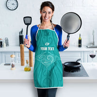 Custom New Zealand Stingray Oztag Apron Tag Rugby Maori Pattern Teal Version LT14 - Polynesian Pride
