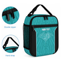 Custom New Zealand Stingray Oztag Lunch Bag Tag Rugby Maori Pattern Teal Version LT14 - Polynesian Pride