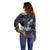 Personalized Polynesian Memorial Off Shoulder Sweater Dragonflies Appear When Angels Are Near