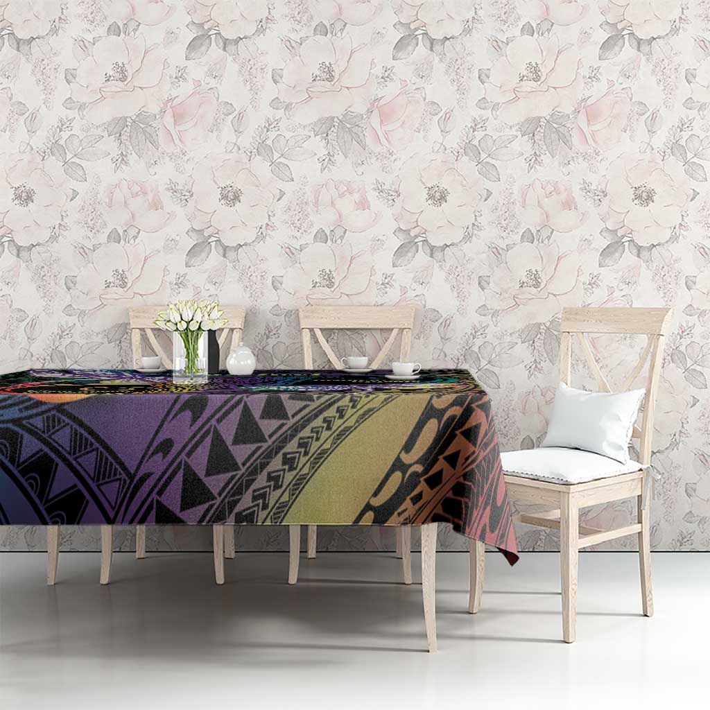 Personalized Polynesian Memorial Tablecloth Dragonflies Appear When Angels Are Near LT14 - Polynesian Pride