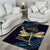 As Long As I Breathe You'll Be Remembered Area Rug Dragonflies Memorial - Polynesian Pattern