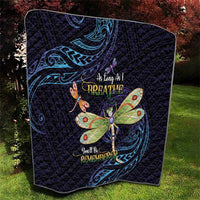 As Long As I Breathe You'll Be Remembered Quilt Dragonflies Memorial - Polynesian Pattern LT14 - Polynesian Pride