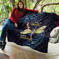 As Long As I Breathe You'll Be Remembered Quilt Dragonflies Memorial - Polynesian Pattern LT14 - Polynesian Pride