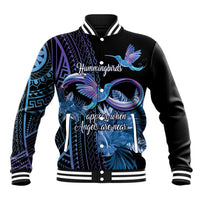 Polynesian Memorial Baseball Jacket Hummingbirds Appear When Angels Are Near LT14