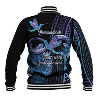 Polynesian Memorial Baseball Jacket Hummingbirds Appear When Angels Are Near LT14