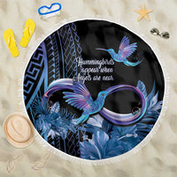 Polynesian Memorial Beach Blanket Hummingbirds Appear When Angels Are Near LT14