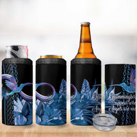 Polynesian Memorial 4 in 1 Can Cooler Tumbler Hummingbirds Appear When Angels Are Near LT14