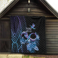Polynesian Memorial Quilt Hummingbirds Appear When Angels Are Near LT14 - Polynesian Pride