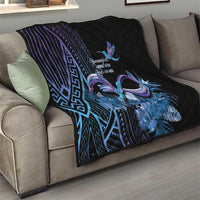 Polynesian Memorial Quilt Hummingbirds Appear When Angels Are Near LT14 - Polynesian Pride