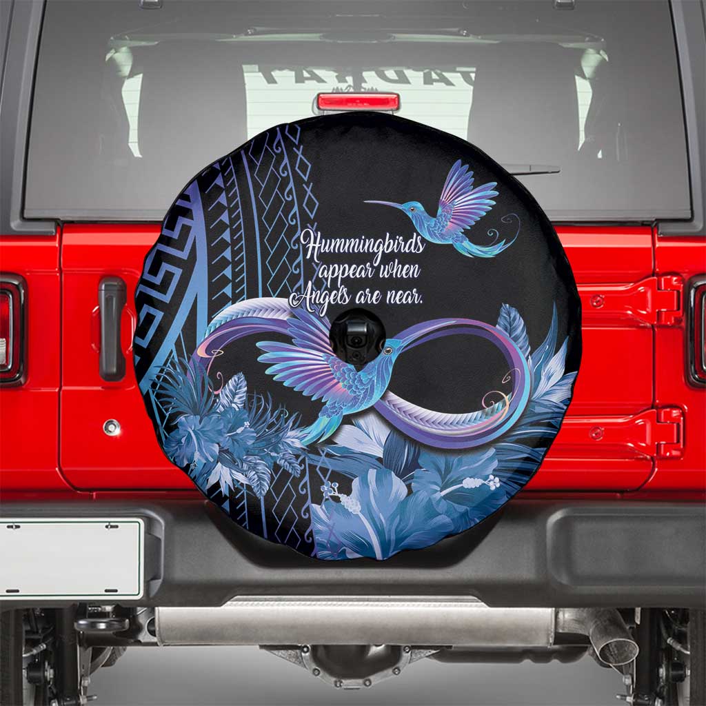 Polynesian Memorial Spare Tire Cover Hummingbirds Appear When Angels Are Near LT14